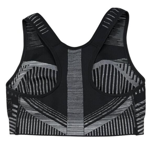 NIKE Flyknit Womens High Support Non-Padded Sports Bra Size Small Black Gray - Picture 8 of 8